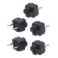 5Pcs Original Mouse Square Micro Switch Button EVQP0E07K Baolei Shark IE4.0 Black Spots 6x6x7.45 85DD