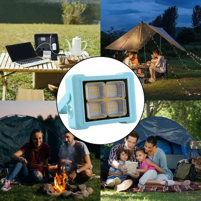 Linterna Solar para acampar con múltiples modos, linterna de carga Solar, lámpara Led para acampar, linterna Led de supervivencia con gancho para