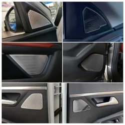 Door Speaker Audio Pillar A Loudspeaker Decoration Cover Trim Styling For Peugeot 3008 GT 5008 2017 2018 2019 2020 Accessories