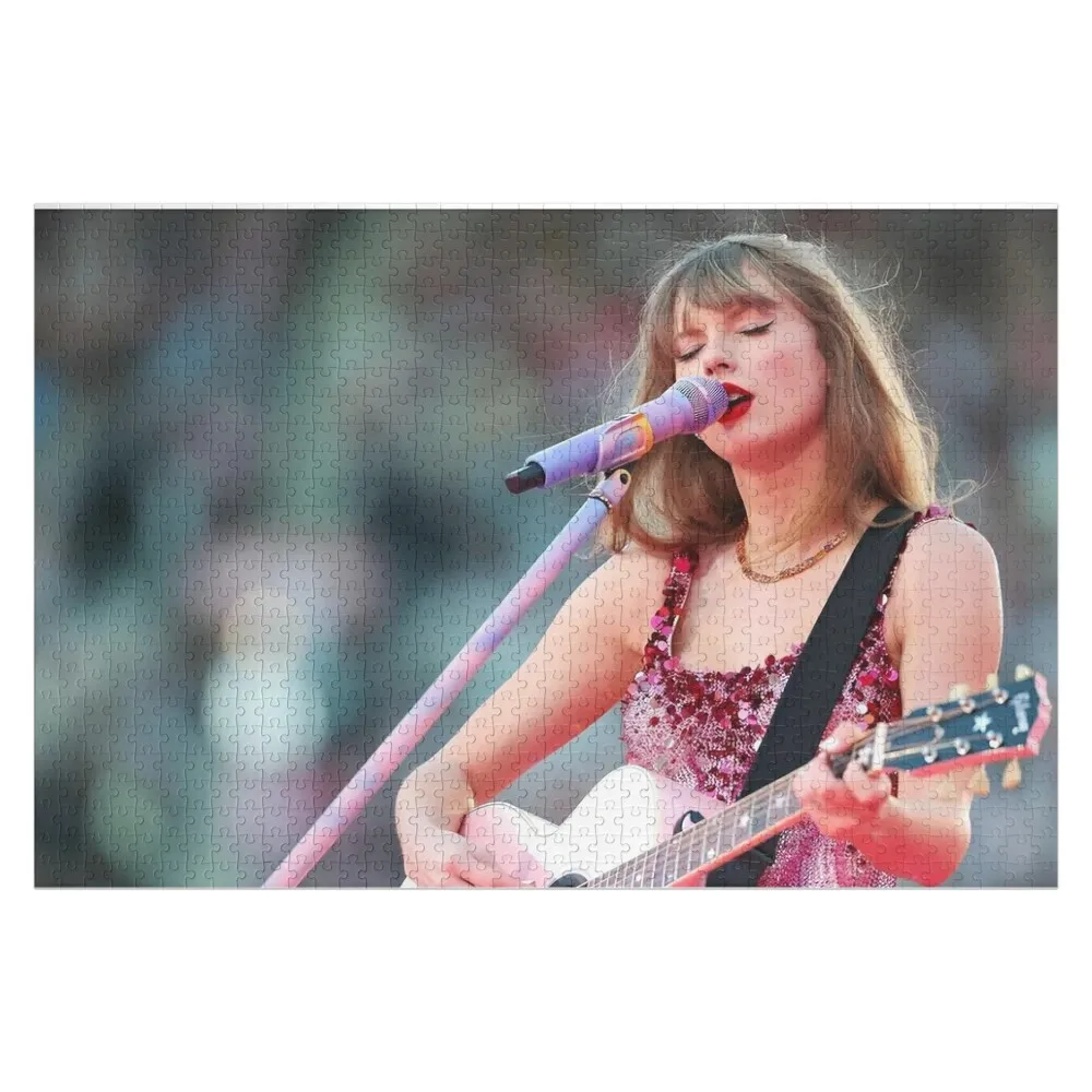 

live in concert play guitar Jigsaw Puzzle Christmas Gifts Wooden Boxes Custom Puzzle