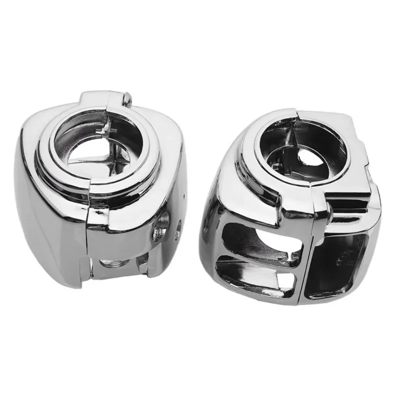 NEW HOT In Stock-Handlebar Control Switch Cover Housing And Switch Cap Button Kit For Touring Road King Dyna Softail Moto