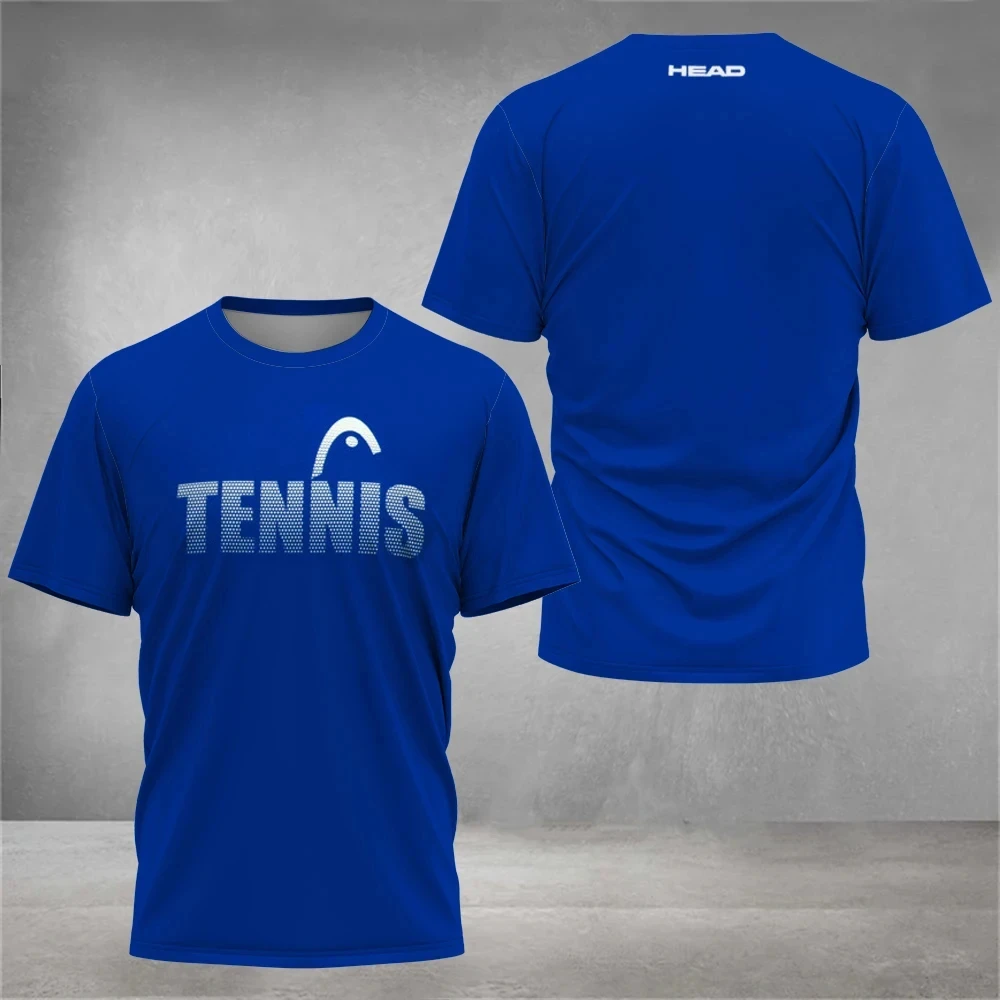 Mens T Shirt Fitness Tennis T-Shirts Top Outdoor Train Sportswear New Breathable Fitness Short Sleeve Print Running Men Clothing