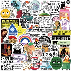 10/30/50pcs Funny Snarky Meme Stickers Cartoon Decals Decoration DIY Notebook Fridge Phone Bike Laptop Guitar Graffiti Kids Toys
