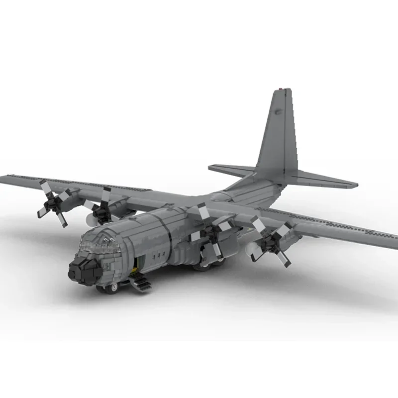 Military Series Moc Building Blocks 1:38 Scale Legacy C-130H Hercules Model Technology Bricks DIY Assembly Airplane Toys For