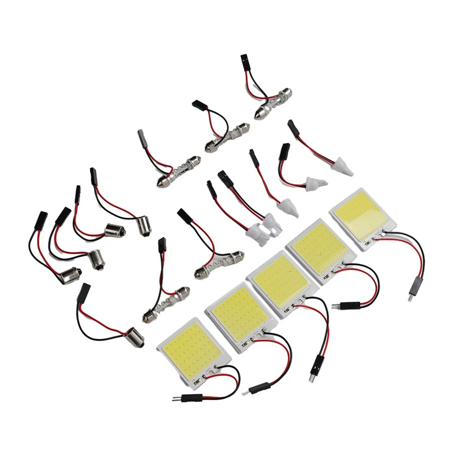 5PCS Brand New High Quality Parts 40 X 20mm COB LED Panel Lights White Light 18 LED Chips 48 Cob Led Dome Lamp