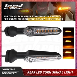 LED Turn Signal Light For Ducati Monster 937 950 1200 Scrambler 1100 Supersport XDiavel Flashing Indicator Directional Flasher