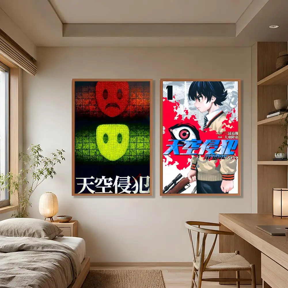 Anime Horror H-High-Rise Invasion Poster Wall Art Poster HD Waterproof PP Print Bedroom Living Room Office Decor Gift