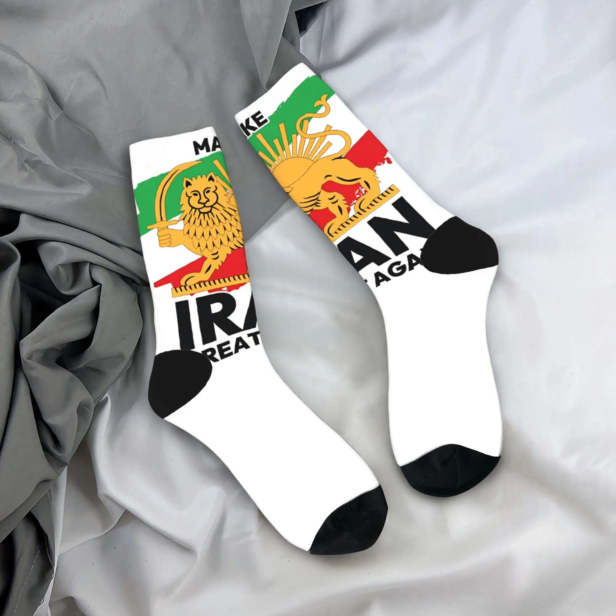 

Носки MIGA Map «Сделаем Иран снова великим» — осенние, современные, удобные, нескользящие, для бега