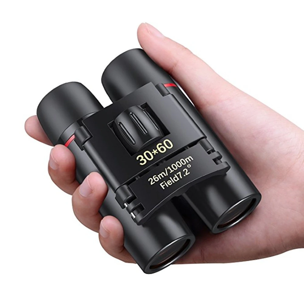 30x60 Mini Binoculars Portable Waterproof Telescope Compact for Adults Hunting Camping Equipment HD Lightweight Small Long Range