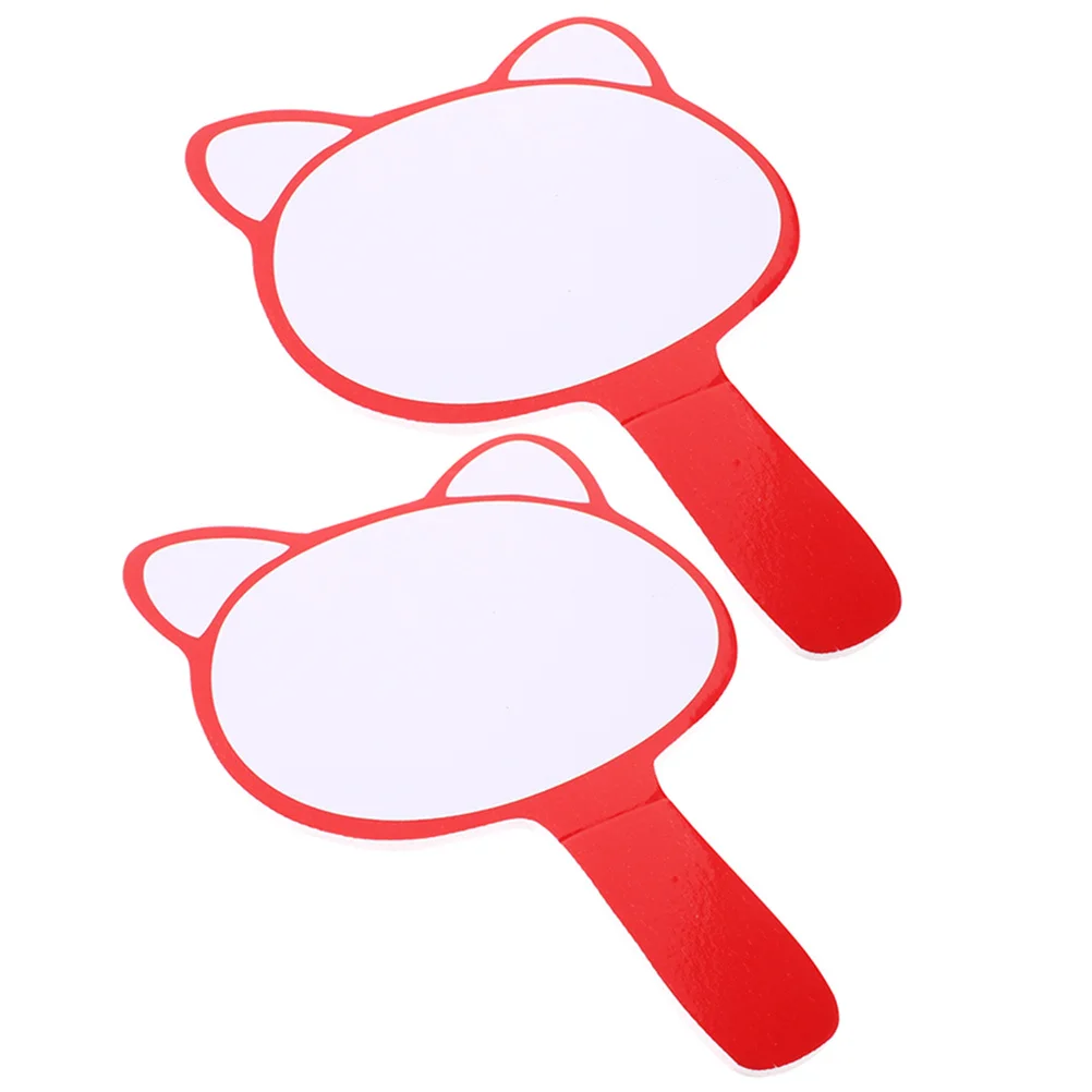 2 قطعة السبورة البيضاء المحمولة لوحات المسح الجاف للتصويت على المسجل القضاة مزادات ألعاب الفصول الدراسية جانب واحد لوحات بيضاء صغيرة #5