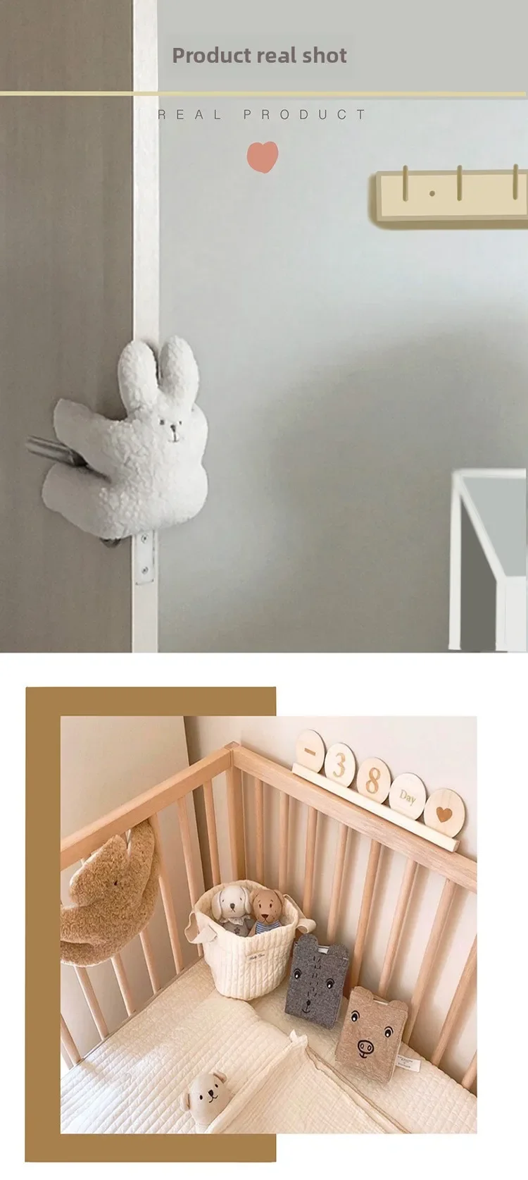 Nette Kleine Bär Sicherheit Schutz Anti Pinch Tür Stop Dekoration Tür Hängen Haustier Retention kinder Anti-kollision Puppe – Detail 3