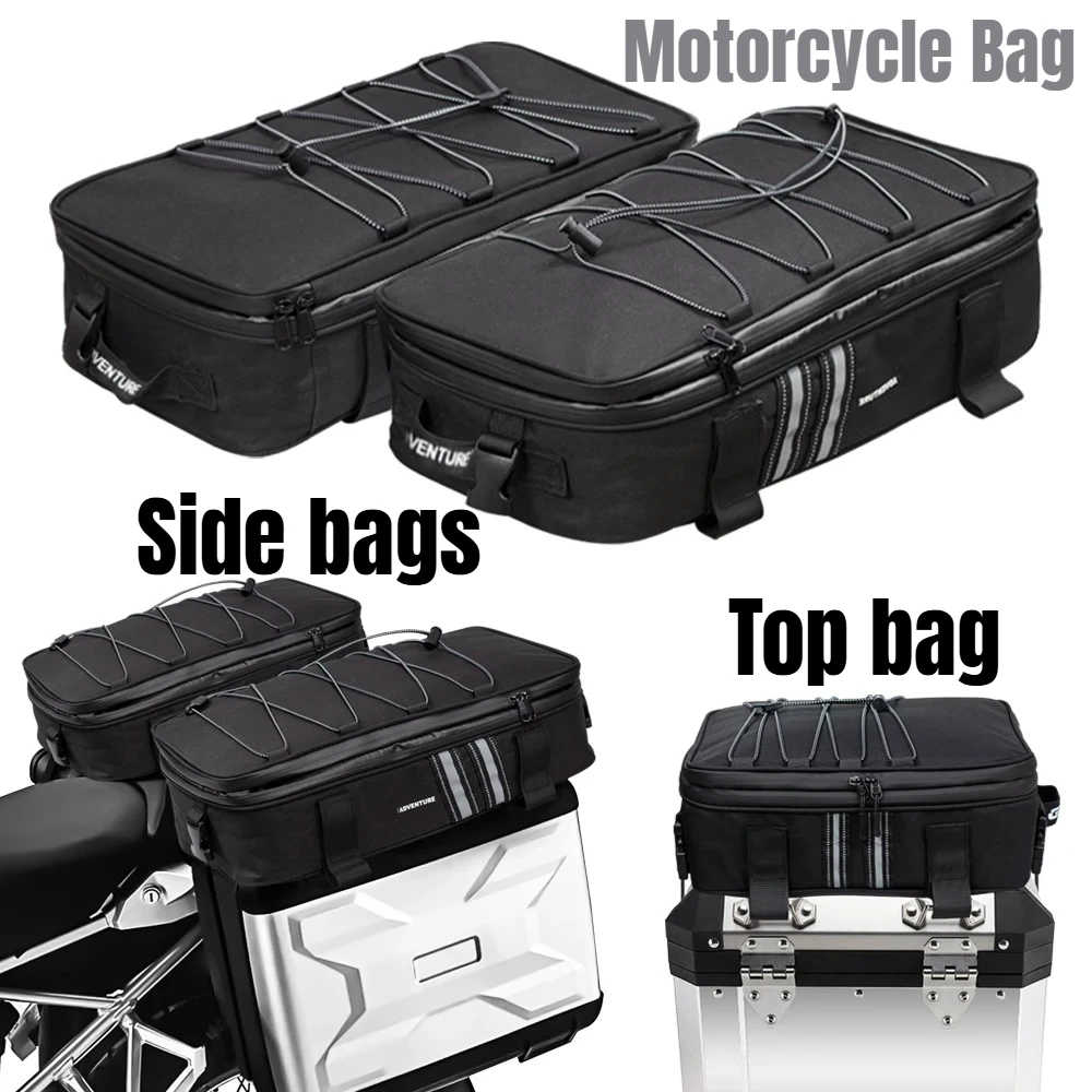 

Waterproof Motorcycle Luggage Top Box Pannier Bags for BMW R1250GS R1200GS F850GS F750GS G310GS ADV, Dry Bag Storage Cases
