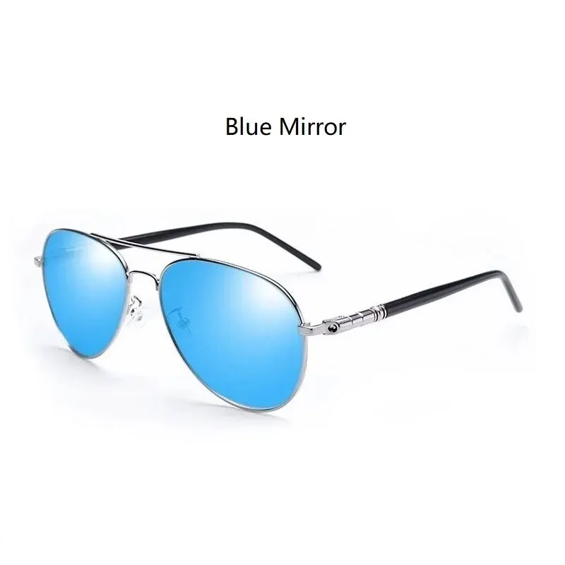 Mode Aviator-zonnebril voor heren Dames Pilot Driving Fishing Metalen zonnebril Luxe merk designerbril UV400