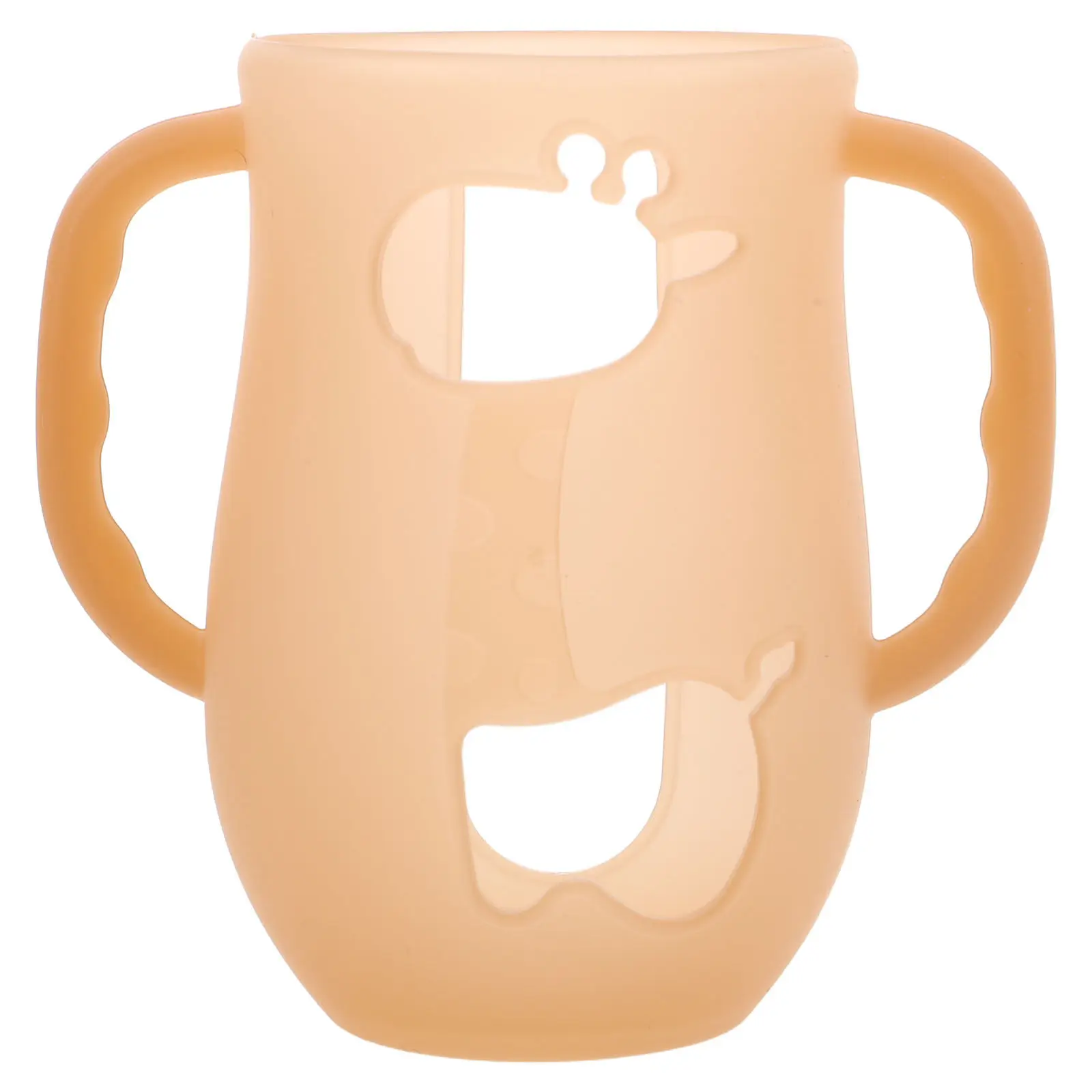 

Silicone Baby Bottle Handle Ergonomic Non-Slip Feeding Accessory Universal Infant Bottle Protector Sleeve Holder