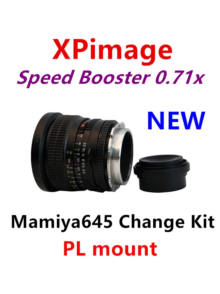 Mamiya 645 Lens  Change Adapter ring to ARRI PL CINE mount For mini LF ALEXA S35 M645 to PL XPIMAGE Speed Booster 0.71x Adapter