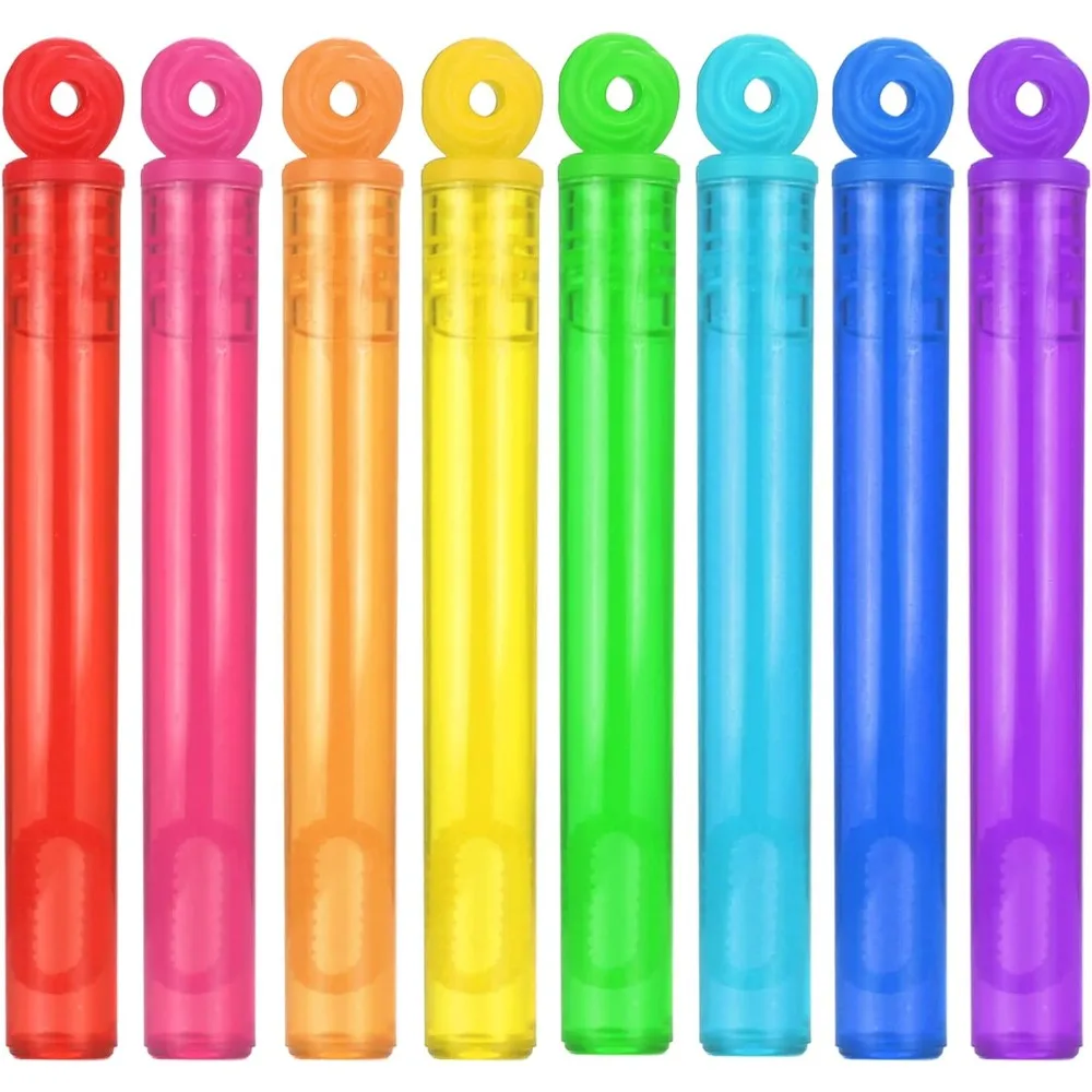 

32-Piece 8 Colors Mini Bubble Wands Assortment Party Favors Toys for Kids Child, Christmas Celebration,Thanksgiving New Year