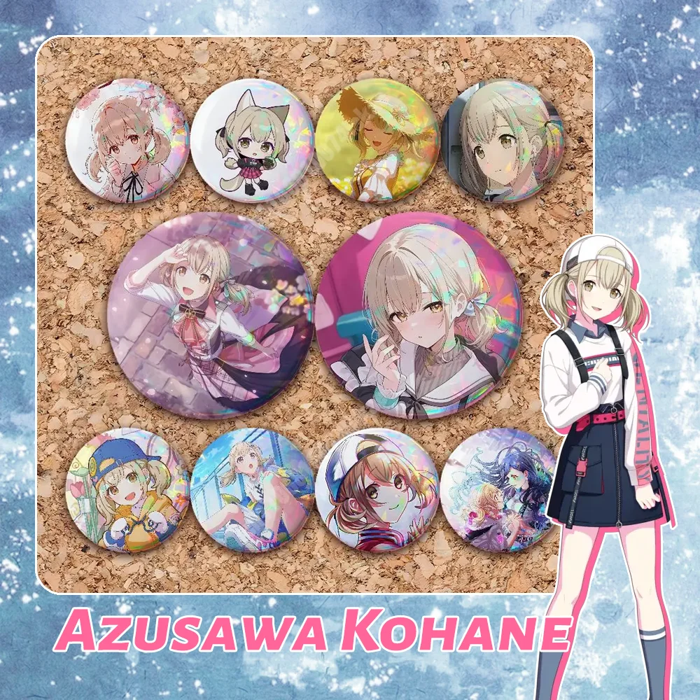 Kohane Azusawa Vivid Bad Squad Button Badge 2PC Sets for Bags & Clothes & Accessories Metal Pin Vibrant Collection