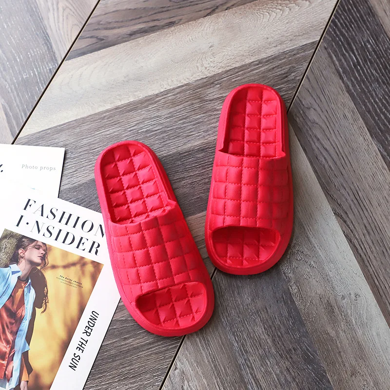 2026 Summer Home Bathroom Slippers Women Fashion Soft Sole EVA Indoor Slides Woman Sandals  Non-slip Woman Man Slippers view 3