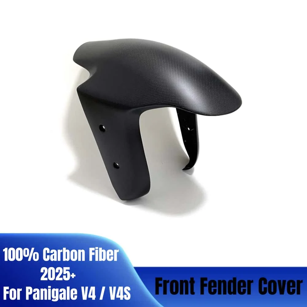 

For DUCATI Panigale V4 / V4S 2025+ 100% 3K Carbon Fiber Motorcycle Accessories Front Fender Mudguard Cover