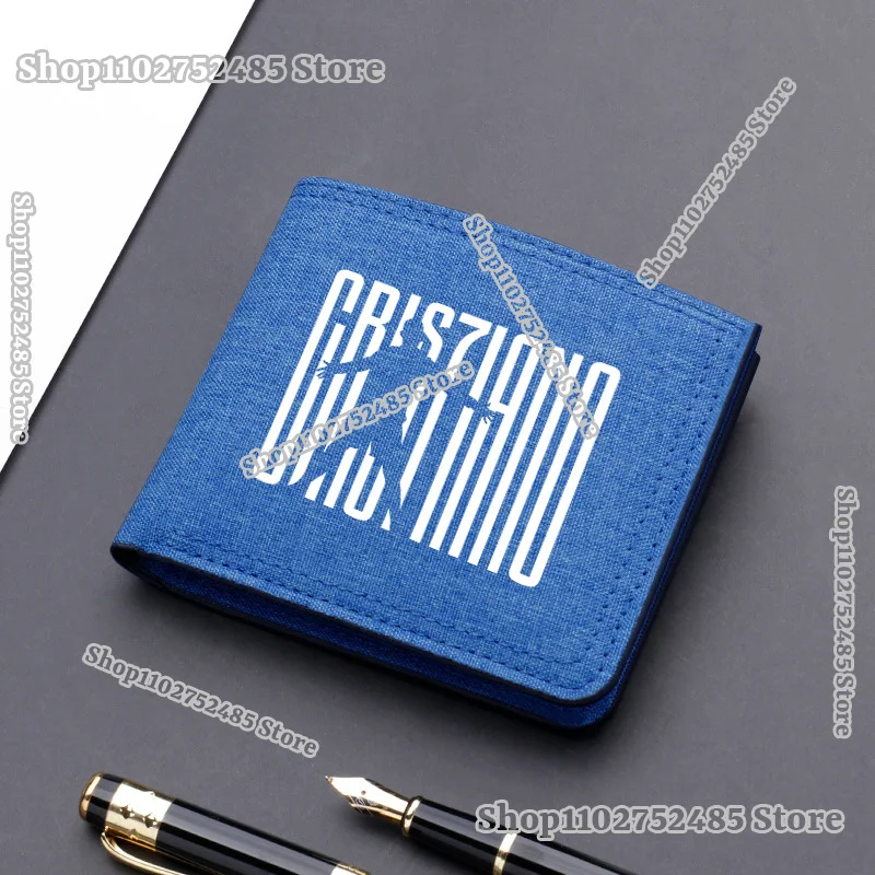 football stars Cristiano Ronaldo Wallets Figures Printed Purses Convenient Money Bags Card Holders Portable Storage Short Wallet view 5