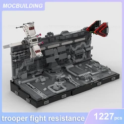 Sith Trooper Fight Resistance & Bode Betrays Cal Kestis & Ren Attacks Village Diorama Model MOC Building Blocks Assemble Bricks