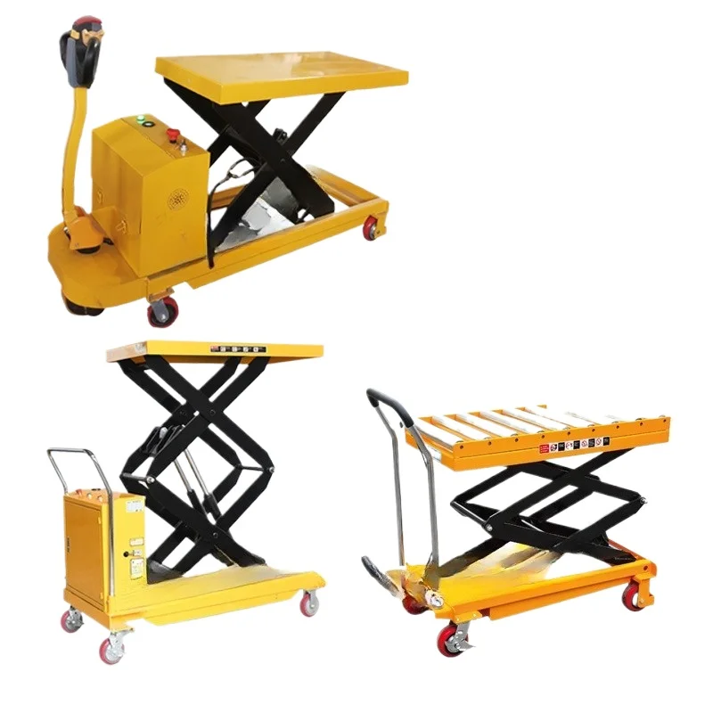 

Manual car Semi-electric platform car Full electric PTS500 lifting table mold Spot hydraulic lifting hydraulic shear type