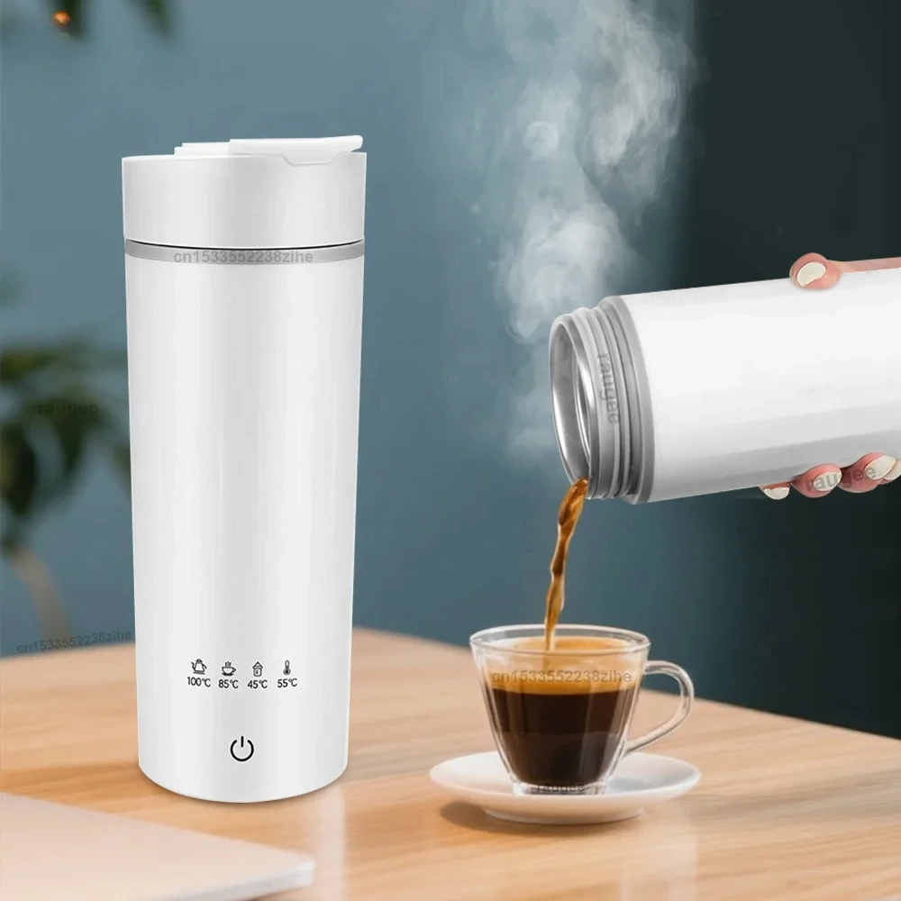 

Portable Electric Kettle Mini Electric Kettle Tea Coffee Pot Anti-Scald Water Thermal Cup Keep Warm Hot Water Bottle for Travel