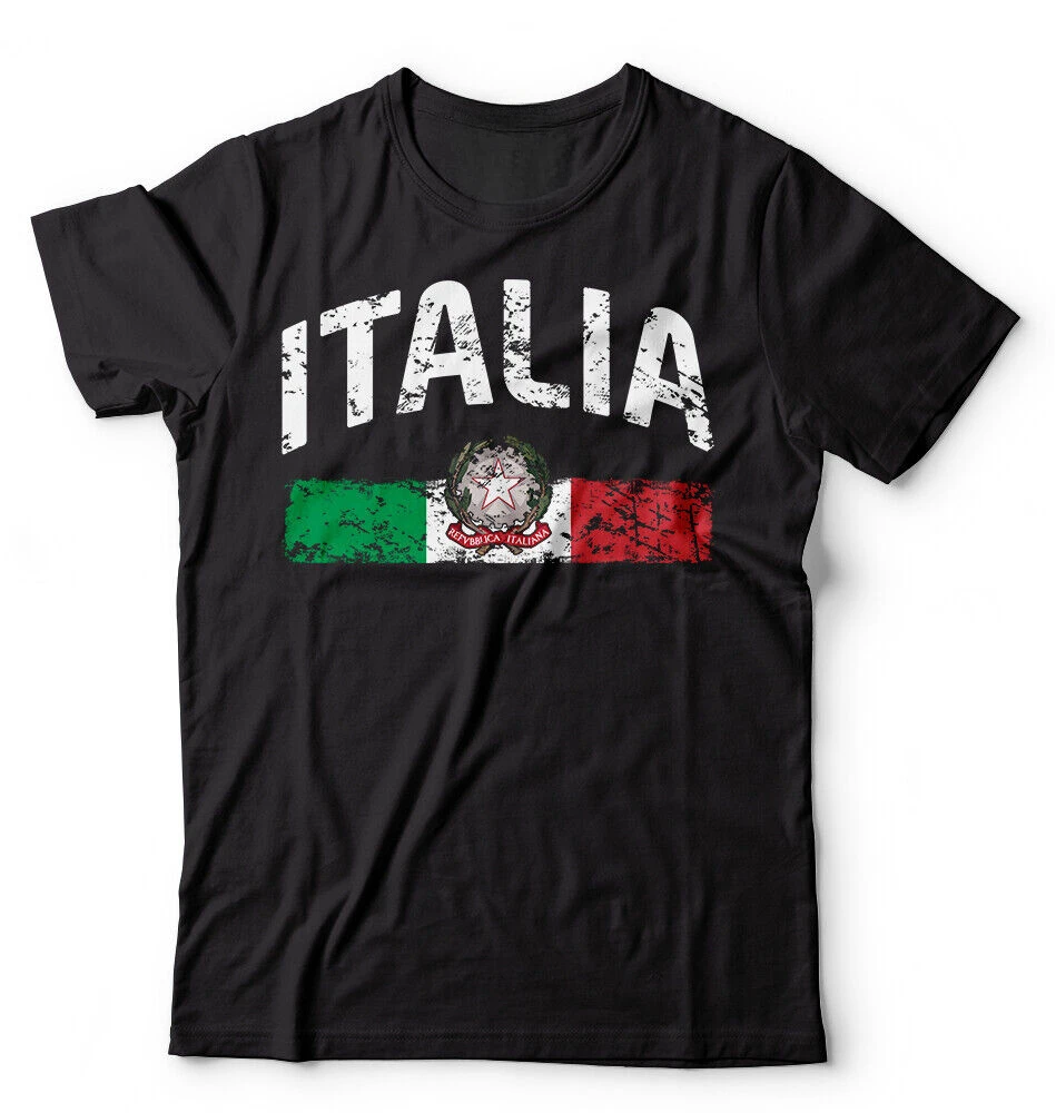 Summer Funny Italian fans letter Graphic T Shirts Streetwear Simple O-neck Printed T-shirt Tops unisex