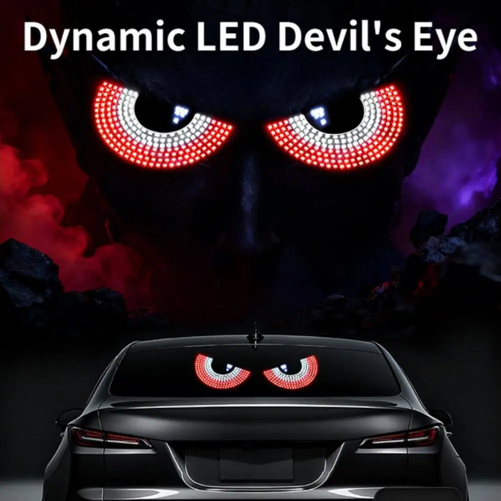 

Car Devil Eyes Light Wireless Remote Control LED Light For Car Windshield Ambient Lights Flashing Car Truck Accessories