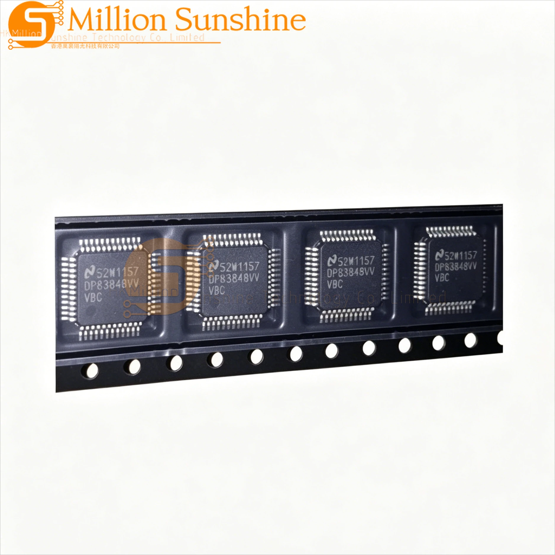 10pcs DP83848IVV DP83848CVV DP83848VV DP83848 TQFP-48 10/100 Ethernet Transceiver IC New Original