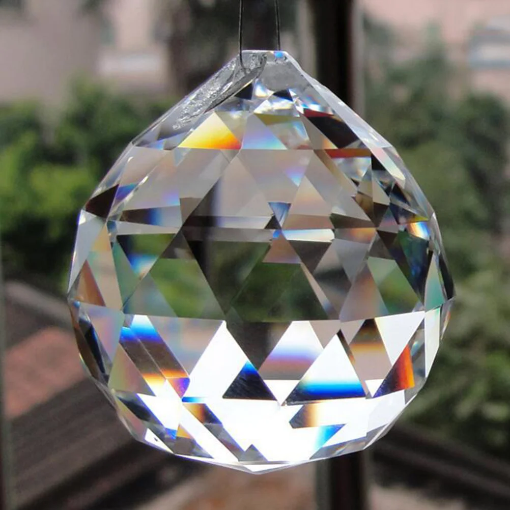 

2Pcs Crystal Ball Pendants High Quality Rainbow Maker for Window Suncatchers Chandelier Hanging Decor Wedding Christmas