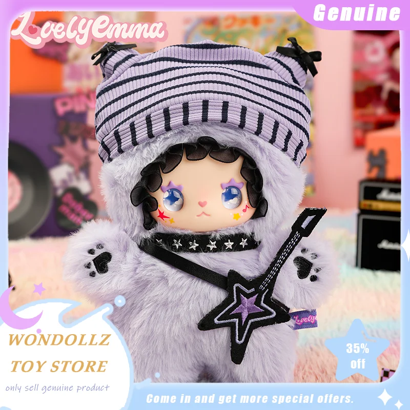 

Оригинальная коллекционная серия Emma Punk Era: кавайная виниловая плюшевая кукла-сюрприз в закрытой упаковке, подвеска для сумки, декор, трендовая игрушка, подарок для девочек и детей