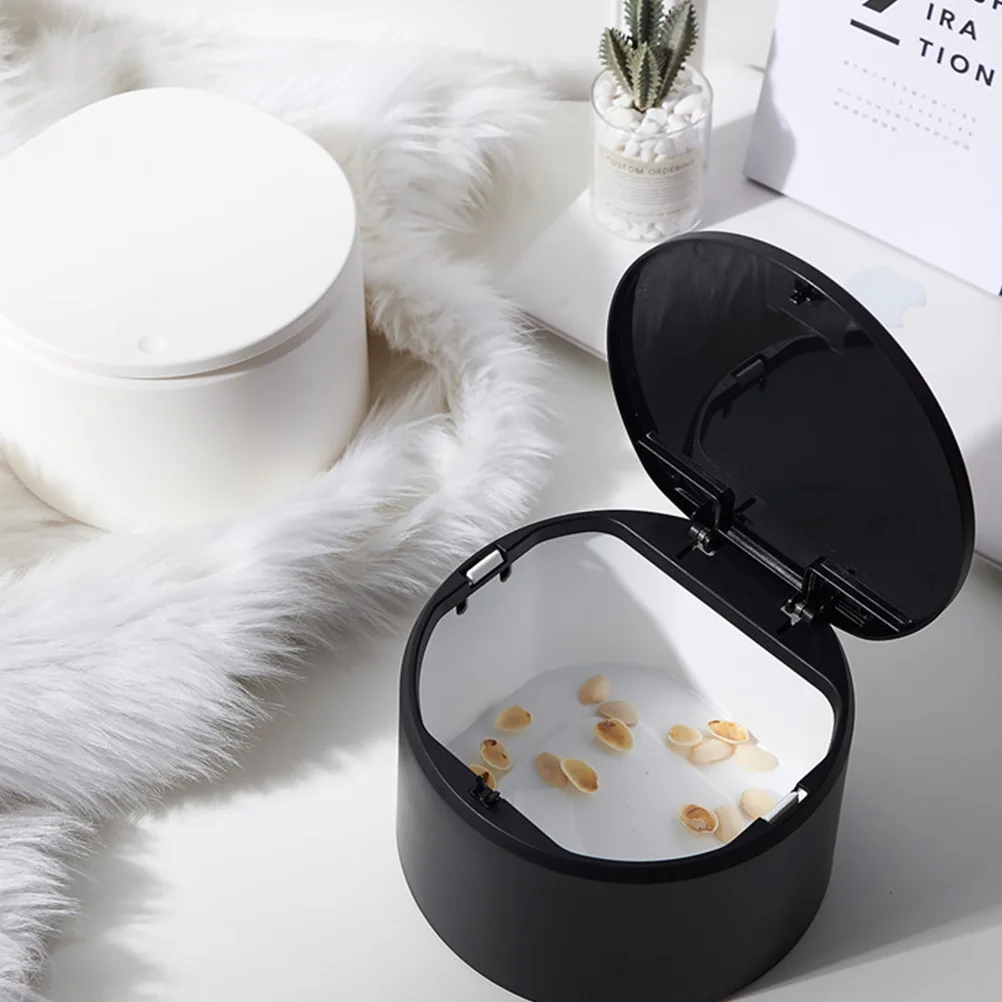 

Press Top Trash Can Mini Waste Container For Kitchen Bathroom Office Desktop Storage Compact Garbage Box Pop-Up Dustbin