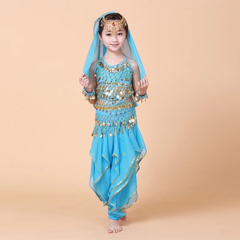 Vila& Yomi Girl\'s Dance Costumes Party Outfit Halloween Costumes Belly Dance Children Dancing Clothes