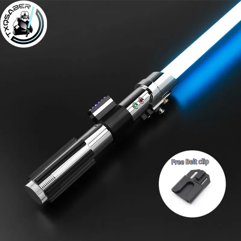 TXQSABER Anakin EP2 Sable de Luz para Duelos Intensos, Empuñadura Metálica Pixel, Colores Infinitos, Sonidos Cambiantes, Espadas Láser, Juguetes de Cosplay para Niños