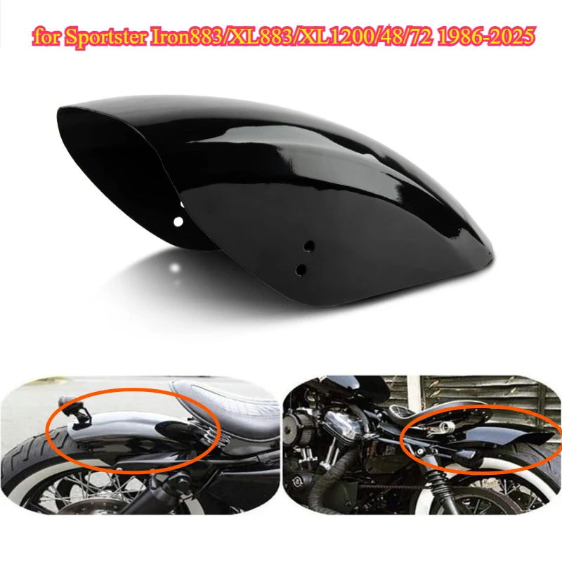 

Задний брызговик мотоцикла для Touring 1986-2025 и большинства моделей мотоциклов, металлическая модифицированная защита аксессуаров