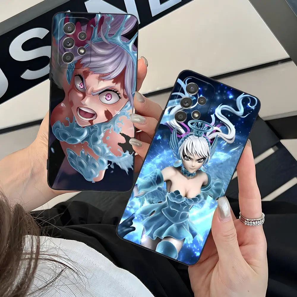 Custodia per telefono Black Clover Noelle Silva per Samsung Galaxy M55 54 42 35 34 33 32 23 22 15 14 13 12 F55 5G Colore protettivo Bello