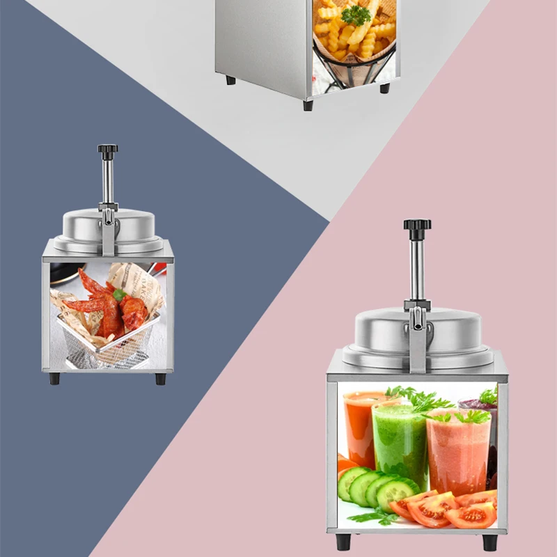 Electric cheese sauce pump FZ-04B cheese heating thermostat 4.4L fructose squeeze press insulation barrel dispenser