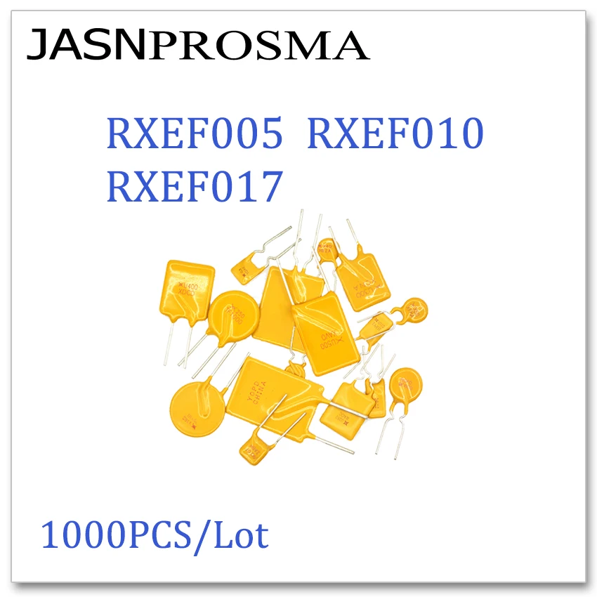 

JASNPROSMA 1000PCS/LOT RXEF005 RXEF010 RXEF017 72V 0.05A 0.1A 0.17A XF005 XF010 XF017 PPTC Fuse DIP Made in China High quality