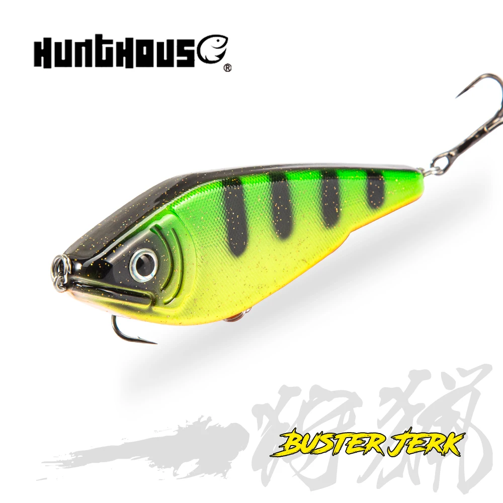 

Hunthouse Muskies Jerkbait Pike Fishing Lure Jerk VIB Musky Baits Slow Sinking Wobblers For Pike Pesca Leurre Jerkbaits