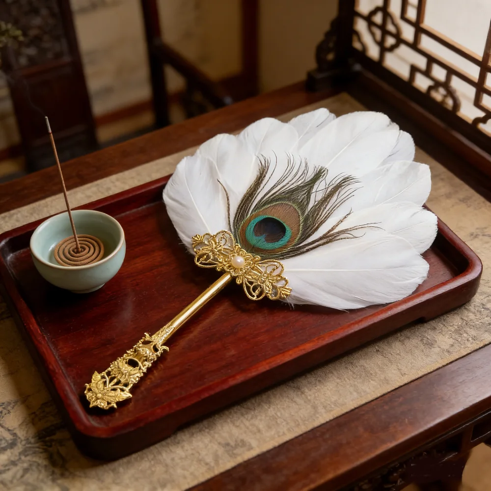 Cosplay Props High-Quality Antique Hanfu Fan Decorative Craft Fan Safe Cheongsam Dance Fan For Outdoor Performance Hanfu Dance