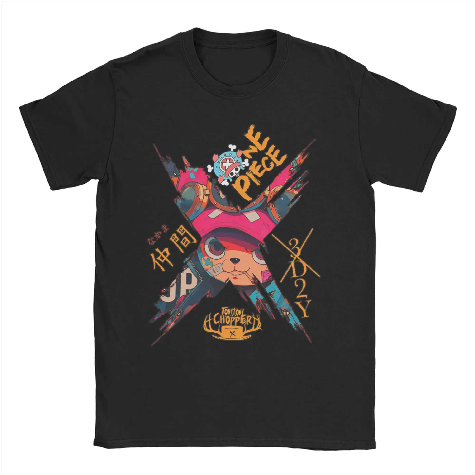 Tony Tony Chopper T-Shirts for Men Women One Piece  Awesome 100% Cotton Tees O Neck Short Sleeve T Shirts 6XL Clothing