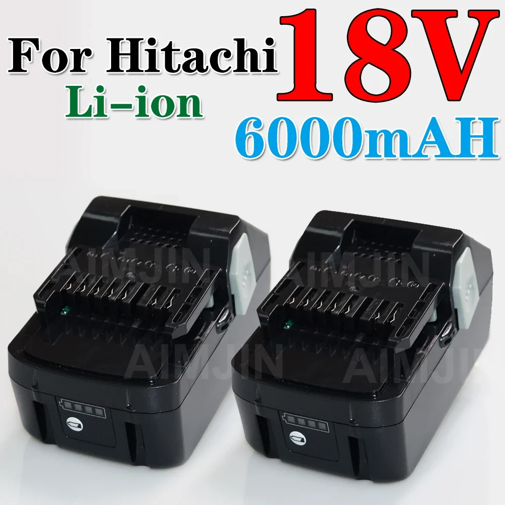 

For Hitachi Tool Battery 6000mAh 18V Lithium Replacement Battery for Hitachi Power Tools BSL1830 BSL1840 DSL18DSAL BSL1815X