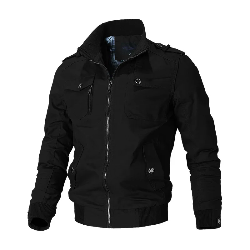 

Jackets Man Men's Standard Rib Sleeve Solid Regular Cotton Casual Jackets Winter Jackets For Men 159 Direct Selling