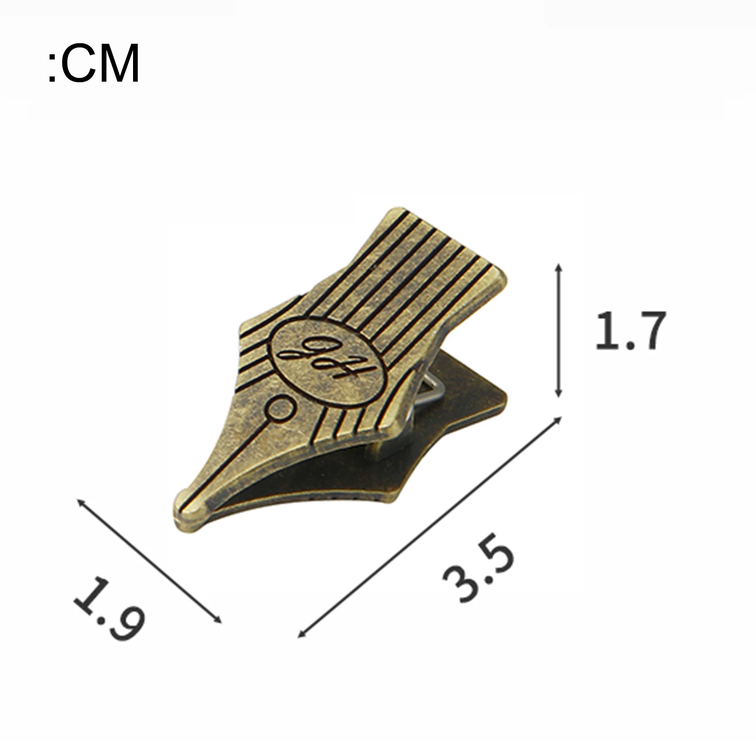2PCS Metall Spitze Binder Clips Bill Binder Clip Foldback Notizen Brief Datei Papier Clip Bindung Sicherung Clip Schreibwaren – Detail 1