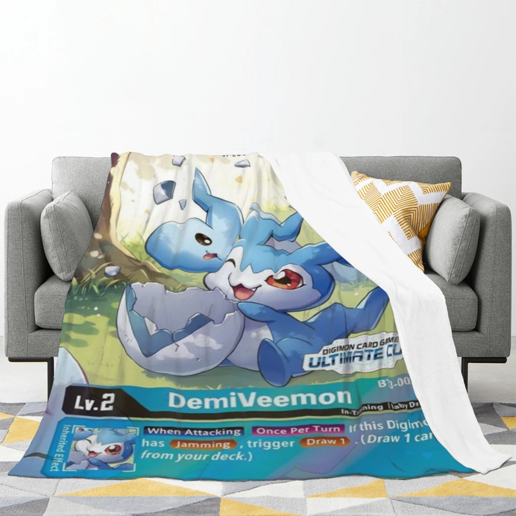 Digimon Medium Blanket Fluffy Soft Bedroom Decor Sofa Blankets Comforter Home and Decoration