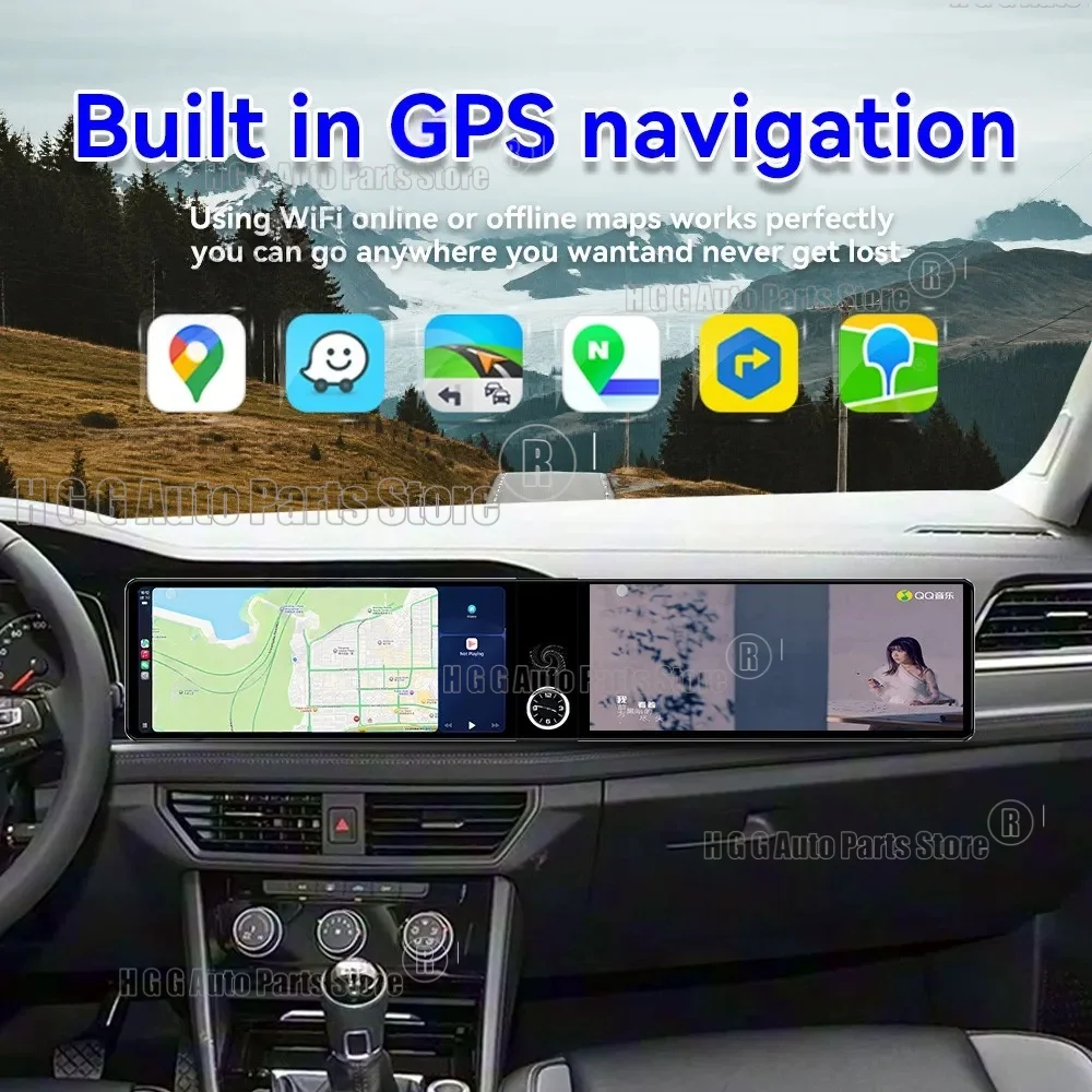 HJ Dual-screen Interaction Android 13 For Volkswagen Sagitar 2019~2022 Car Radio Multimedia GPS Navigation Smart Screen HeadUnit