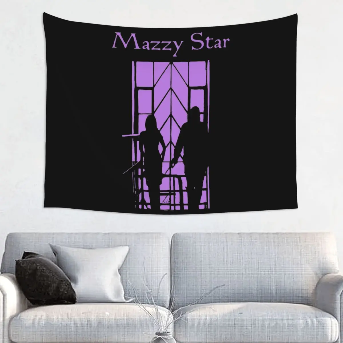 Purple Mazzy Star Tapestry Hippie Fabric Wall Hanging Punk Rock Room Decor Yoga Mat Psychedelic Blanket