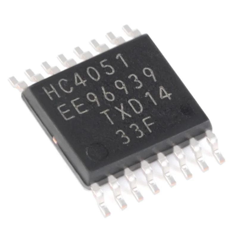 

100Pcs New Original 74Hc4051Pw,118 Hc4051 Tssop-16 8-Channel Analog Multiplexer/Demultiplexer