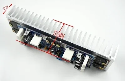 2pcs/lot LJM L12-2 Power Amplifier Kit Dual Channel Ultra-low Distortion Amplifier Classic AMP DIY Kit/Finished With Radiator